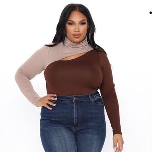 Fashion Nova color block bodysuit